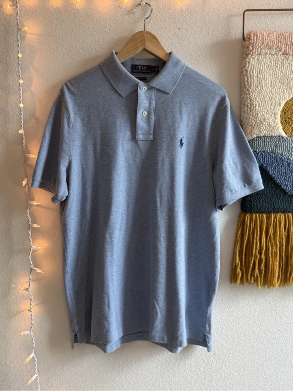 Polo Ralph Lauren S/S Shirt Men’s Size Medium Classic Fit Preppy Logo Blue